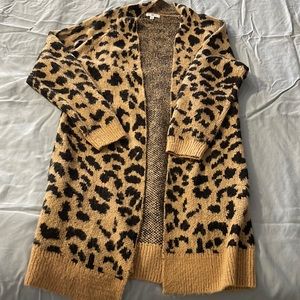 BP leopard cardigan from Nordstrom